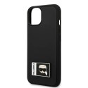 Etui Karl Lagerfeld Ikonik Patch na iPhone 13 mini - czarne Etui Karl Lagerfeld Ikonik Patch na iPhone 13 mini - czarne