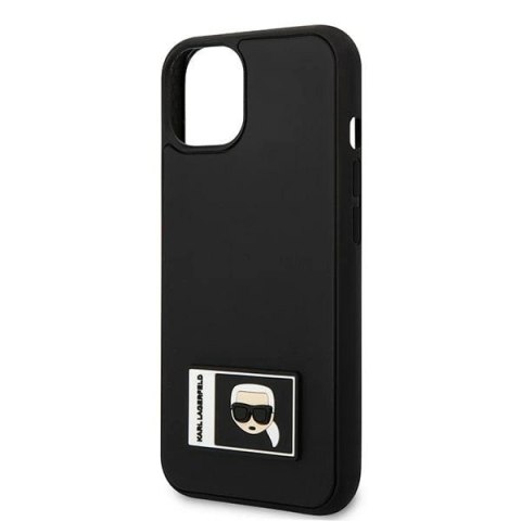 Etui Karl Lagerfeld Ikonik Patch na iPhone 13 mini - czarne Etui Karl Lagerfeld Ikonik Patch na iPhone 13 mini - czarne