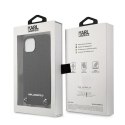 Etui Karl Lagerfeld Leather Textured and Chain na iPhone 13 mini - czarne Etui Karl Lagerfeld Leather Textured and Chain na iPhone 13 mini - czarne