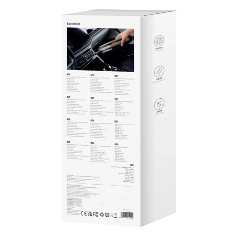 Baseus A2Pro odkurzacz samochodowy 6000Pa 80W czarny Baseus A2Pro odkurzacz samochodowy 6000Pa 80W czarny