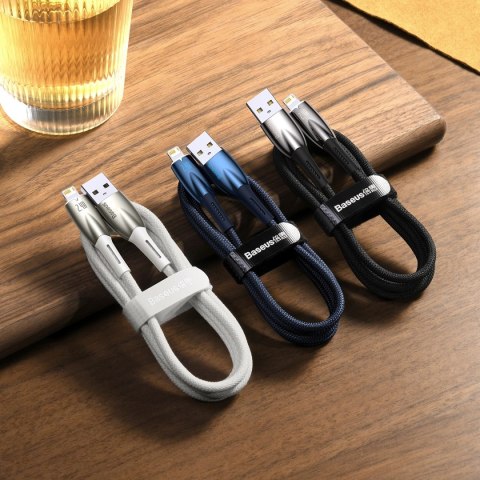 Baseus Glimmer Series kabel USB-A - Lightning 480Mb/s 2.4A 2m czarny Baseus Glimmer Series kabel USB-A - Lightning 480Mb/s 2.4A 2m czarny