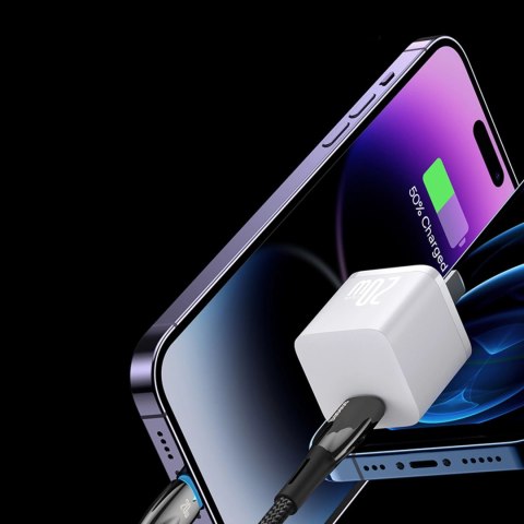 Baseus Glimmer Series kabel USB-A - Lightning 480Mb/s 2.4A 2m czarny Baseus Glimmer Series kabel USB-A - Lightning 480Mb/s 2.4A 2m czarny