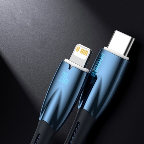 Baseus Glimmer Series kabel do szybkiego ładowania USB-A - USB-C 100W 480Mb/s 1m czarny Baseus Glimmer Series kabel do szybkiego ładowania USB-A - USB-C 100W 480Mb/s 1m czarny