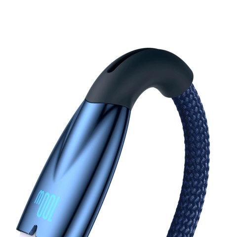 Baseus Glimmer Series kabel do szybkiego ładowania USB-A - USB-C 100W 480Mb/s 1m niebieski Baseus Glimmer Series kabel do szybkiego ładowania USB-A - USB-C 100W 480Mb/s 1m niebieski