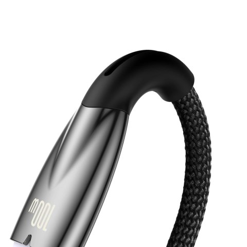 Baseus Glimmer Series kabel do szybkiego ładowania USB-A - USB-C 100W 480Mb/s 2m czarny Baseus Glimmer Series kabel do szybkiego ładowania USB-A - USB-C 100W 480Mb/s 2m czarny