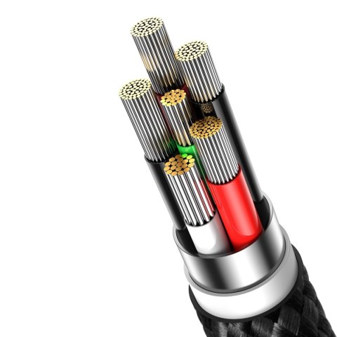 Baseus Glimmer Series kabel do szybkiego ładowania USB-A - USB-C 100W 480Mb/s 2m czarny Baseus Glimmer Series kabel do szybkiego ładowania USB-A - USB-C 100W 480Mb/s 2m czarny