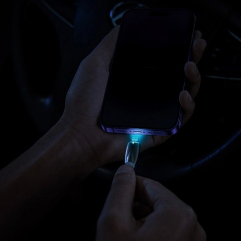 Baseus Glimmer Series kabel do szybkiego ładowania USB-C 480Mb/s PD 100W 2m czarny Baseus Glimmer Series kabel do szybkiego ładowania USB-C 480Mb/s PD 100W 2m czarny