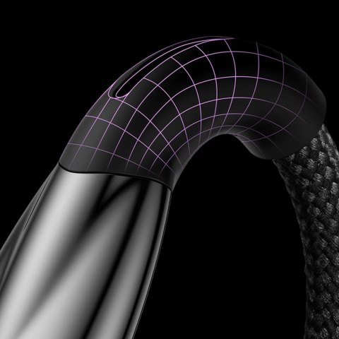 Baseus Glimmer Series kabel do szybkiego ładowania USB-C 480Mb/s PD 100W 2m czarny Baseus Glimmer Series kabel do szybkiego ładowania USB-C 480Mb/s PD 100W 2m czarny