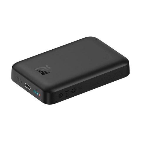 Baseus Magnetic Mini powerbank z ładowaniem indukcyjnym MagSafe 15W / szybkie ładowanie PD QC 20W 10000mAh czarny (Overseas Edit Baseus Magnetic Mini powerbank z ładowaniem indukcyjnym MagSafe 15W / szybkie ładowanie PD QC 20W 10000mAh czarny (Overseas Edit