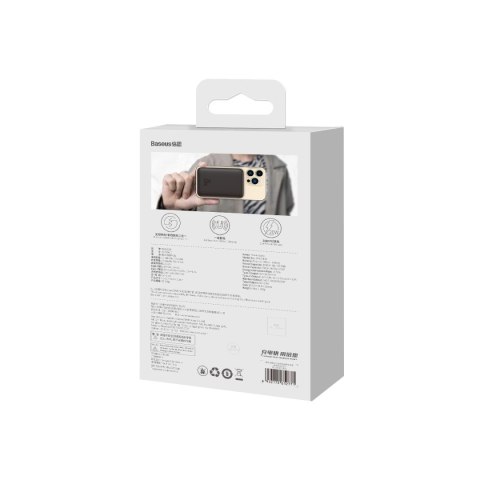 Baseus Magnetic Mini powerbank z ładowaniem indukcyjnym MagSafe 15W / szybkie ładowanie PD QC 20W 10000mAh czarny (Overseas Edit Baseus Magnetic Mini powerbank z ładowaniem indukcyjnym MagSafe 15W / szybkie ładowanie PD QC 20W 10000mAh czarny (Overseas Edit