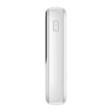 Baseus Qpow Digital Display powerbank z szybkim ładowaniem 10000mAh 20W QC/PD/SCP/FCP z wbudowanym kablem Lightning biały