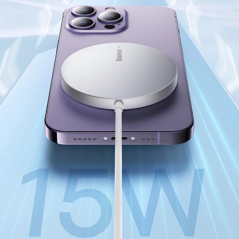 Baseus Simple Mini3 ładowarka indukcyjna MagSafe 15W czarny Baseus Simple Mini3 ładowarka indukcyjna MagSafe 15W czarny