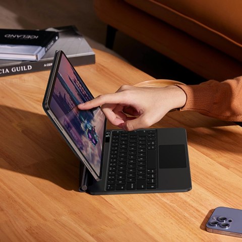 Etui Baseus Brilliance magnetyczne z klawiaturą na iPad Pro 11" (2018/2020/2021) / iPad Air 4 / iPad Air 5 - szary Etui Baseus Brilliance magnetyczne z klawiaturą na iPad Pro 11" (2018/2020/2021) / iPad Air 4 / iPad Air 5 - szary