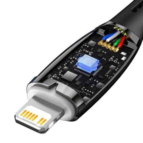 Kabel Baseus CADH000001 Lightning - USB-C PD 20W 480Mb/s 1m - czarny Kabel Baseus CADH000001 Lightning - USB-C PD 20W 480Mb/s 1m - czarny