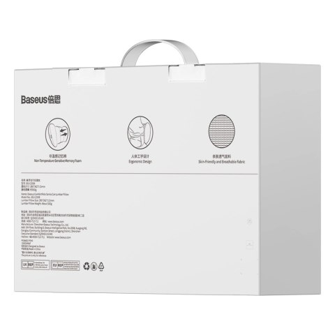 Poduszka lędźwiowa do samochodu Baseus ComfortRide - szara Poduszka lędźwiowa do samochodu Baseus ComfortRide - szara