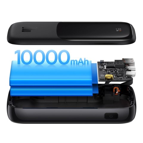 Powerbank 10000mAh 20W Baseus Qpow Pro Overseas Edition + kabel USB C 3A - czarny Powerbank 10000mAh 20W Baseus Qpow Pro Overseas Edition + kabel USB C 3A - czarny