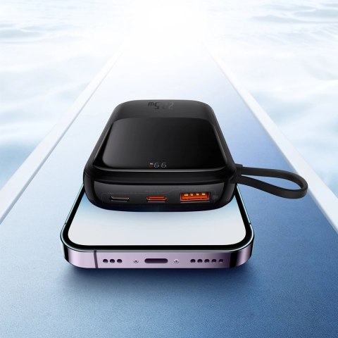 Powerbank 10000mAh 20W Baseus Qpow Pro Overseas Edition + kabel USB C 3A - czarny Powerbank 10000mAh 20W Baseus Qpow Pro Overseas Edition + kabel USB C 3A - czarny