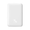 Powerbank Baseus Magnetic Mini 10000mAh USB-C PD 20W / MagSafe 15W - biały + kabel USB-C