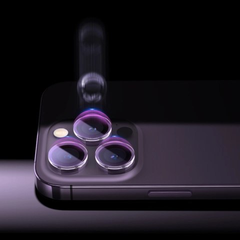 Szkło hartowane na aparat do iPhone 14 Pro / 14 Pro Max Baseus + zestaw montażowy Szkło hartowane na aparat do iPhone 14 Pro / 14 Pro Max Baseus + zestaw montażowy