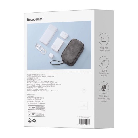 Baseus EasyJourney Series mała torba podróżna pokrowiec etui na telefon słuchawki i inne drobiazgi szara Baseus EasyJourney Series mała torba podróżna pokrowiec etui na telefon słuchawki i inne drobiazgi szara