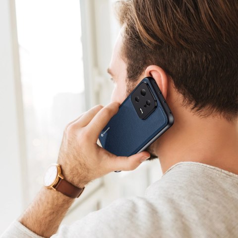 Dux Ducis Fino etui do Xiaomi 13 pokrowiec z silikonową ramką niebieskie Dux Ducis Fino etui do Xiaomi 13 pokrowiec z silikonową ramką niebieskie