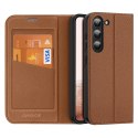 Dux Ducis Skin X2 etui Samsung Galaxy S23+ pokrowiec z klapką portfel podstawka brązowe Dux Ducis Skin X2 etui Samsung Galaxy S23+ pokrowiec z klapką portfel podstawka brązowe