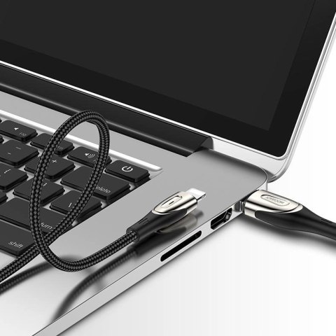 Kabel Joyroom Sharp Series S-M411 USB-A / Lightning 3A 1.2m ze wskaźnikiem ładowania - czarny Kabel Joyroom Sharp Series S-M411 USB-A / Lightning 3A 1.2m ze wskaźnikiem ładowania - czarny