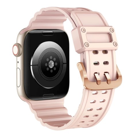 Strap Triple Protection pasek Apple Watch SE, 9, 8, 7, 6, 5, 4, 3, 2, 1 (41, 40, 38 mm) opaska bransoleta różowy Strap Triple Protection pasek Apple Watch SE, 9, 8, 7, 6, 5, 4, 3, 2, 1 (41, 40, 38 mm) opaska bransoleta różowy