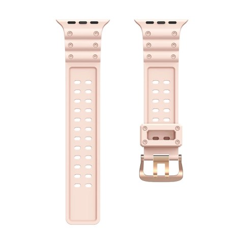 Strap Triple Protection pasek Apple Watch SE, 9, 8, 7, 6, 5, 4, 3, 2, 1 (41, 40, 38 mm) opaska bransoleta różowy Strap Triple Protection pasek Apple Watch SE, 9, 8, 7, 6, 5, 4, 3, 2, 1 (41, 40, 38 mm) opaska bransoleta różowy