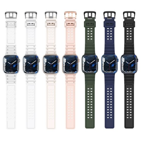 Strap Triple Protection pasek Apple Watch SE, 9, 8, 7, 6, 5, 4, 3, 2, 1 (41, 40, 38 mm) opaska bransoleta różowy Strap Triple Protection pasek Apple Watch SE, 9, 8, 7, 6, 5, 4, 3, 2, 1 (41, 40, 38 mm) opaska bransoleta różowy