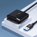 Adapter SATA Ugreen CM257 do dysku 2.5'' / 3.5'' USB-A 5Gb/s - czarny