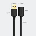 Ugreen kabel przedłużacz przejściówka USB-A (męski) - USB-A (żeński) USB 3.0 5Gb/s 0.5m czarny (US129) Ugreen kabel przedłużacz przejściówka USB-A (męski) - USB-A (żeński) USB 3.0 5Gb/s 0.5m czarny (US129)