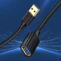 Ugreen kabel przedłużacz przejściówka USB-A (męski) - USB-A (żeński) USB 3.0 5Gb/s 0.5m czarny (US129) Ugreen kabel przedłużacz przejściówka USB-A (męski) - USB-A (żeński) USB 3.0 5Gb/s 0.5m czarny (US129)