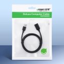 Ugreen kabel przedłużacz przejściówka USB-A (męski) - USB-A (żeński) USB 3.0 5Gb/s 0.5m czarny (US129) Ugreen kabel przedłużacz przejściówka USB-A (męski) - USB-A (żeński) USB 3.0 5Gb/s 0.5m czarny (US129)