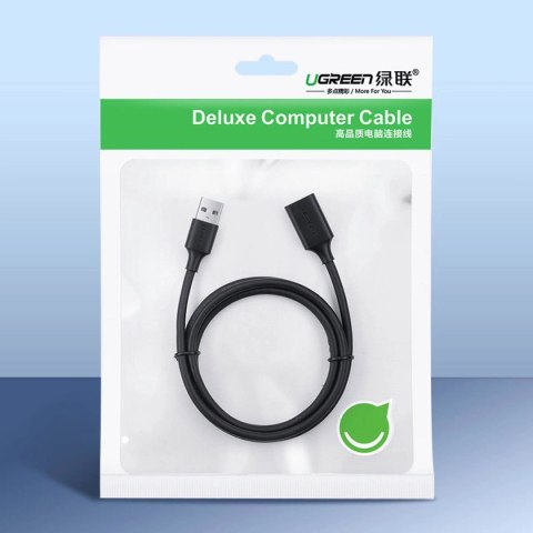 Ugreen kabel przedłużacz przejściówka USB-A (męski) - USB-A (żeński) USB 3.0 5Gb/s 0.5m czarny (US129) Ugreen kabel przedłużacz przejściówka USB-A (męski) - USB-A (żeński) USB 3.0 5Gb/s 0.5m czarny (US129)