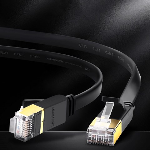 Ugreen kabel sieciowy internetowy Ethernet patchcord U/FTP Cat. 7 10Gb/s płaski 0.5m czarny (NW106) Ugreen kabel sieciowy internetowy Ethernet patchcord U/FTP Cat. 7 10Gb/s płaski 0.5m czarny (NW106)