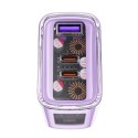 Acefast ładowarka GaN 65W 3 porty (1xUSB, 2xUSB C) różowa (A45) Acefast ładowarka GaN 65W 3 porty (1xUSB, 2xUSB C) różowa (A45)