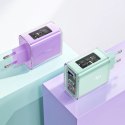 Acefast ładowarka GaN 65W 3 porty (1xUSB, 2xUSB C) zielona (A45) Acefast ładowarka GaN 65W 3 porty (1xUSB, 2xUSB C) zielona (A45)