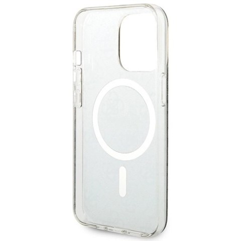 Etui Guess 4G Print MagSafe na iPhone 13 Pro + ładowarka indukcyjna - brązowe Etui Guess 4G Print MagSafe na iPhone 13 Pro + ładowarka indukcyjna - brązowe
