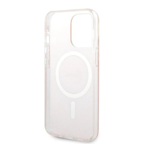 Etui Guess 4G Print MagSafe na iPhone 13 Pro + ładowarka indukcyjna - różowe Etui Guess 4G Print MagSafe na iPhone 13 Pro + ładowarka indukcyjna - różowe