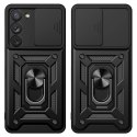 Hybrid Armor Camshield etui Samsung Galaxy S23+ pancerny pokrowiec z osłoną na aparat różowe