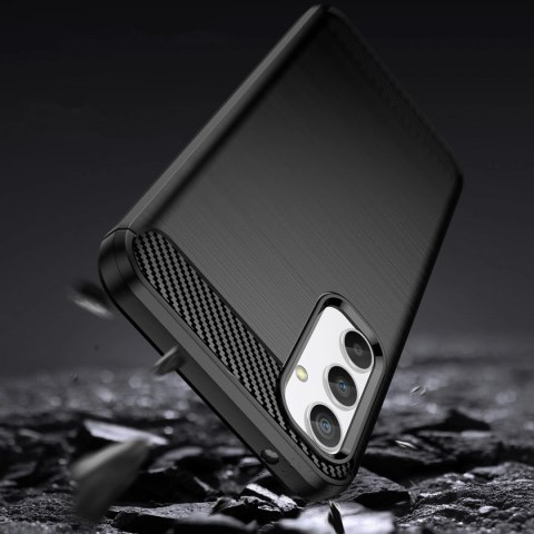 Carbon Case etui do Samsung Galaxy A04e elastyczny silikonowy karbonowy pokrowiec czarne Carbon Case etui do Samsung Galaxy A04e elastyczny silikonowy karbonowy pokrowiec czarne