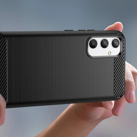 Carbon Case etui do Samsung Galaxy A04e elastyczny silikonowy karbonowy pokrowiec czarne Carbon Case etui do Samsung Galaxy A04e elastyczny silikonowy karbonowy pokrowiec czarne