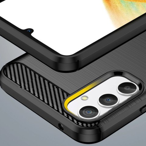 Carbon Case etui do Samsung Galaxy A04e elastyczny silikonowy karbonowy pokrowiec czarne Carbon Case etui do Samsung Galaxy A04e elastyczny silikonowy karbonowy pokrowiec czarne