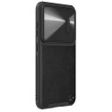 Nillkin CamShield Leather S Case etui Samsung Galaxy S23+ pokrowiec z osłoną na aparat czarne Nillkin CamShield Leather S Case etui Samsung Galaxy S23+ pokrowiec z osłoną na aparat czarne