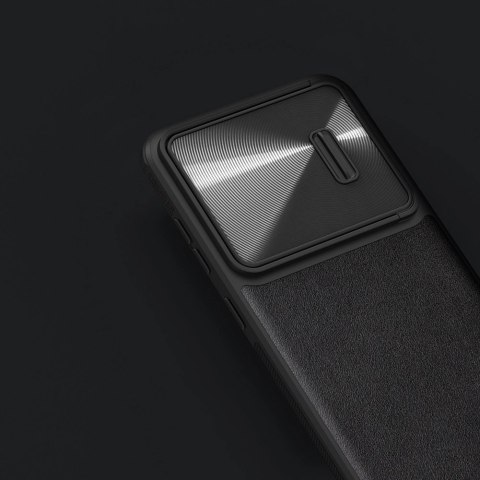Nillkin CamShield Leather S Case etui Samsung Galaxy S23+ pokrowiec z osłoną na aparat czarne Nillkin CamShield Leather S Case etui Samsung Galaxy S23+ pokrowiec z osłoną na aparat czarne