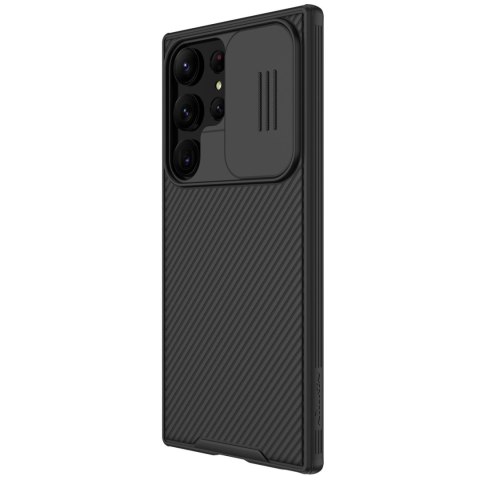 Nillkin CamShield Pro Case etui Samsung Galaxy S23 Ultra pokrowiec z osłoną na aparat czarne Nillkin CamShield Pro Case etui Samsung Galaxy S23 Ultra pokrowiec z osłoną na aparat czarne