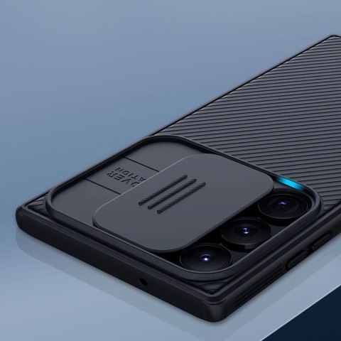 Nillkin CamShield Pro Case etui Samsung Galaxy S23 Ultra pokrowiec z osłoną na aparat czarne Nillkin CamShield Pro Case etui Samsung Galaxy S23 Ultra pokrowiec z osłoną na aparat czarne