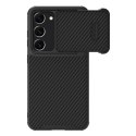 Nillkin Synthetic Fiber S Case etui Samsung Galaxy S23 pokrowiec osłona na aparat czarne Nillkin Synthetic Fiber S Case etui Samsung Galaxy S23 pokrowiec osłona na aparat czarne