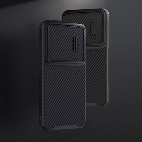 Nillkin Synthetic Fiber S Case etui Samsung Galaxy S23 pokrowiec osłona na aparat czarne Nillkin Synthetic Fiber S Case etui Samsung Galaxy S23 pokrowiec osłona na aparat czarne